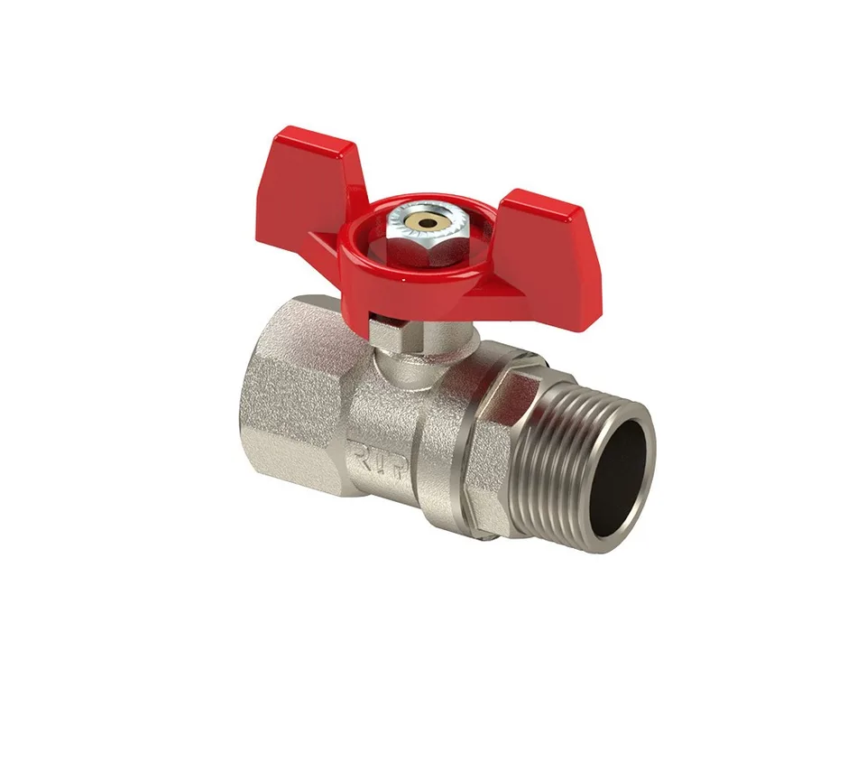 Кран  шаровый  RTP PN 25  1" ВН бабочка   (40/10)