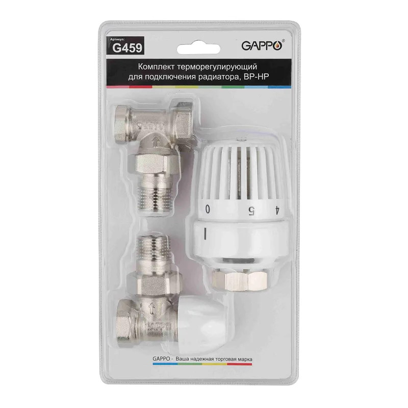 Комплект термо  GAPPO   угловой  1/2" (верх+низ+головка)  (100штук)
