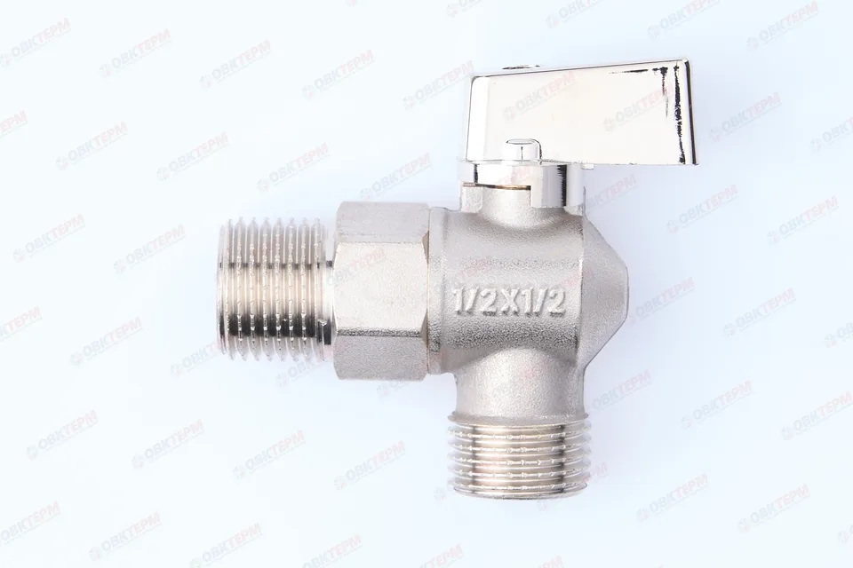 Кран для подкл. с/т приборов       TIM     1/2" - 1/2", мат..      (60/1)
