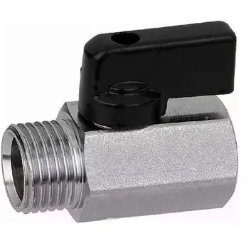 Кран шаровый       мини     1/2" вн    НИКЕЛЬ         (120/10 шт)