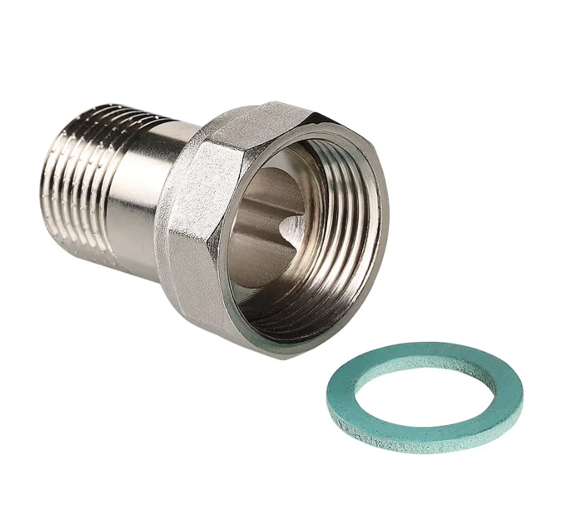 Полусгон прямой с накидной гайкой 3/4"Н - 1"В (Valtec)   (10уп/80ящ)