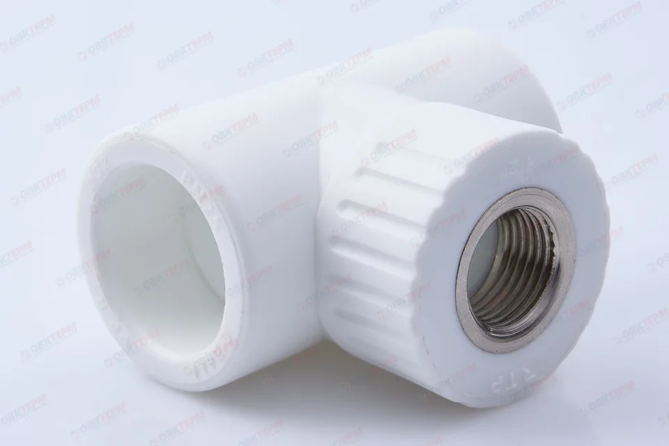 Тройник с МРВ 32 * 1/2" * 32    БЕЛЫЙ PP-R   (RTP)     (40/10)