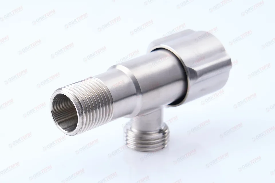 Кран для подкл. с/т приборов       TIM      1/2" - 1/2", НЕРЖ.     (60/1)