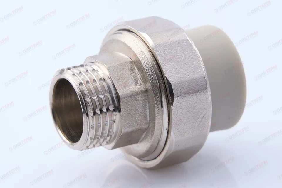 Разборное соединение   20 *  1/2"  Н    СЕРОЕ PP-R    (RTP)    (200/20)