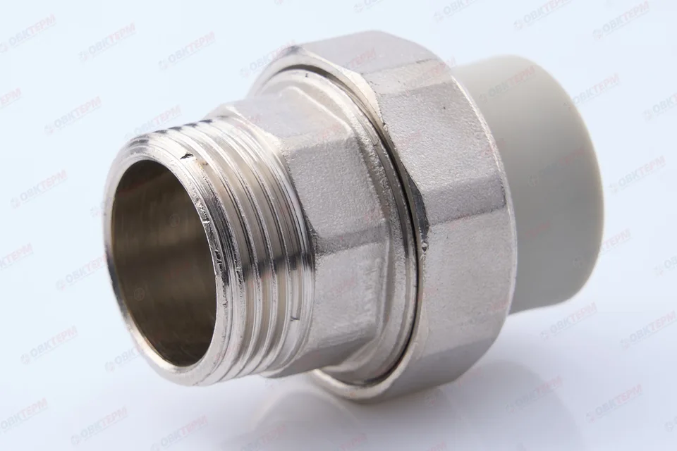 Разборное соединение   20 *  3/4"  Н    СЕРОЕ PP-R    (RTP)    (200/20)