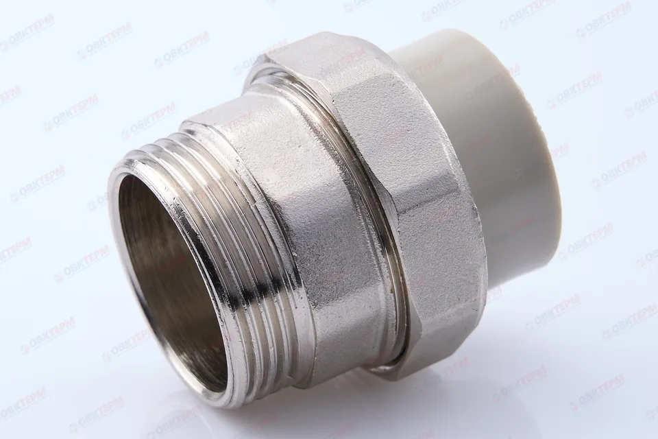 Разборное соединение   32 *  1 1/4"  Н    СЕРОЕ PP-R    (RTP)    (70/10)