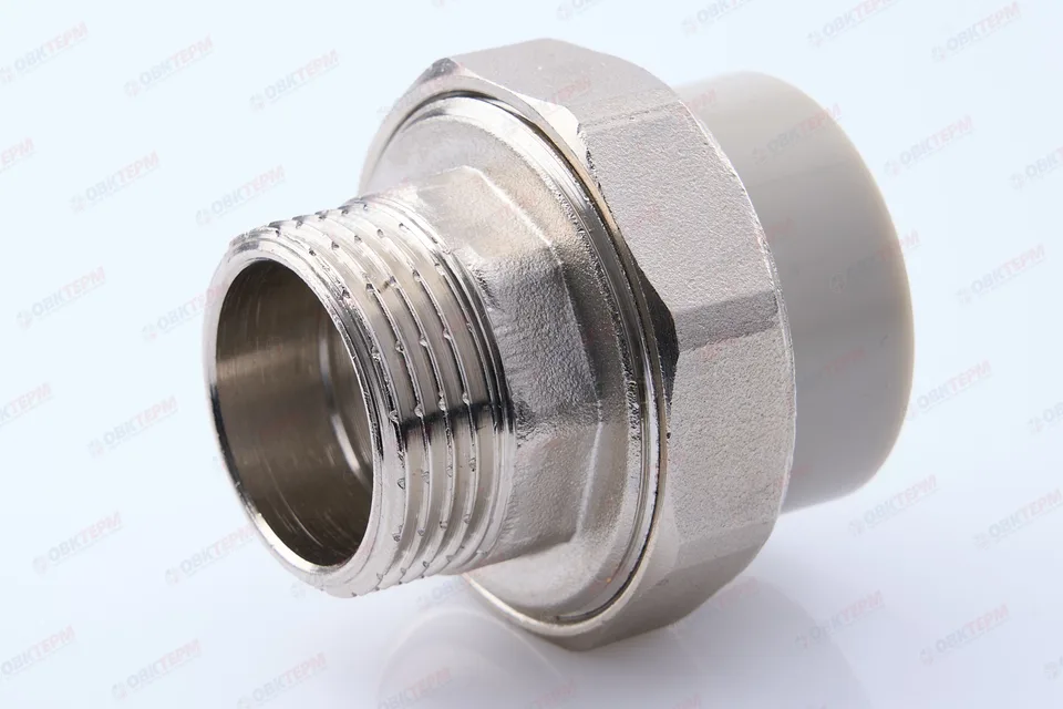 Разборное соединение   32 *  1"  Н    СЕРОЕ PP-R    (RTP)    (80/10)