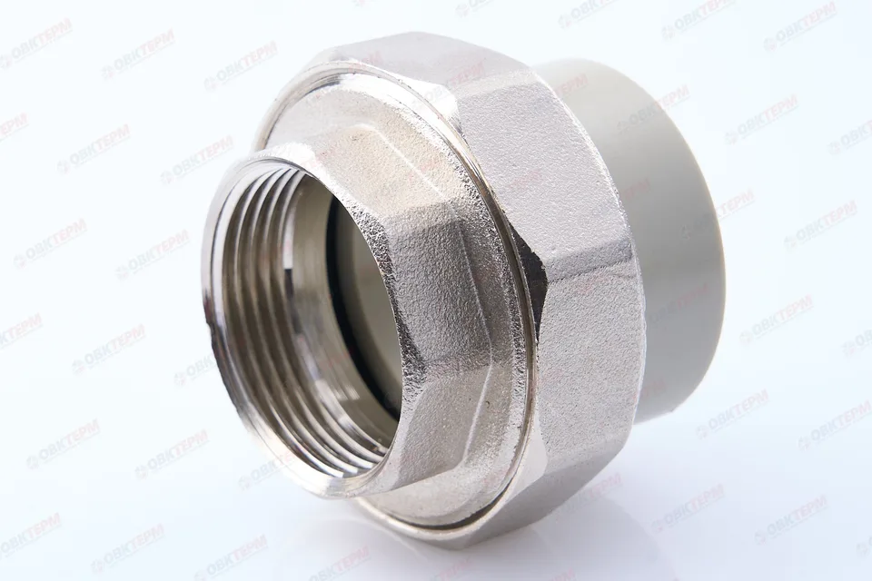 Разборное соединение   40 *  1 1/4"  В    СЕРОЕ PP-R    (RTP)    (50/5)