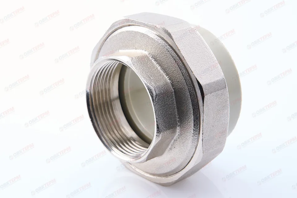 Разборное соединение 50 * 1 1/2" В СЕРОЕ PP-R (RTP) (24/4)