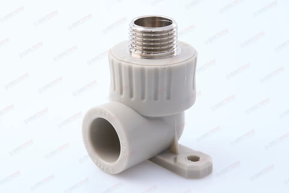 Угол монтажный  20 * 1/2" Н   СЕРЫЙ     (RTP)    (75/25)