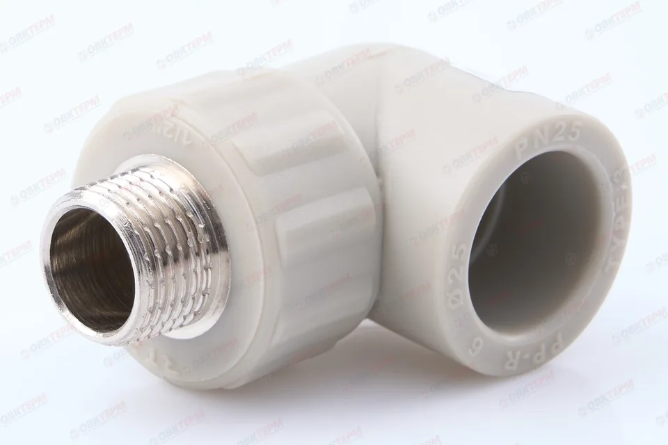Угол с МРН 25 * 1/2" СЕРЫЙ (RTP) (100/25)