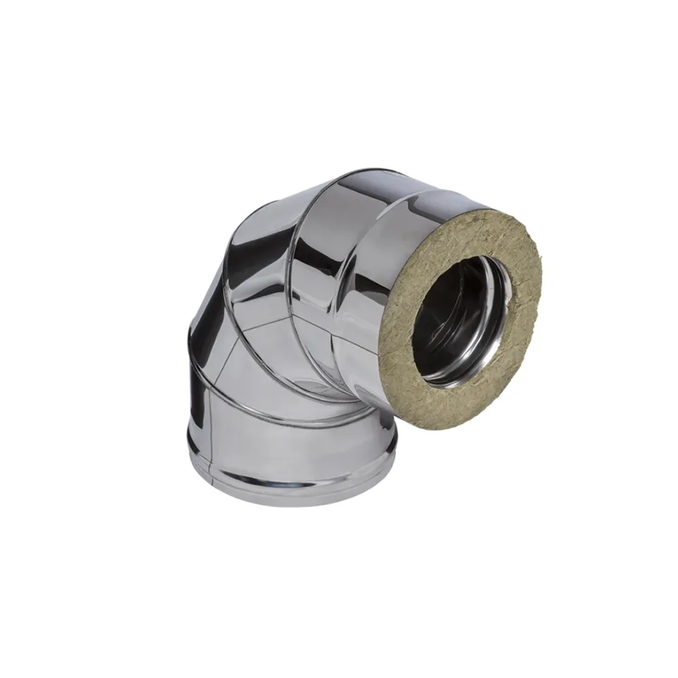 Сэндвич-колено 90* (430/0,5 мм + нерж) Ф 160*250