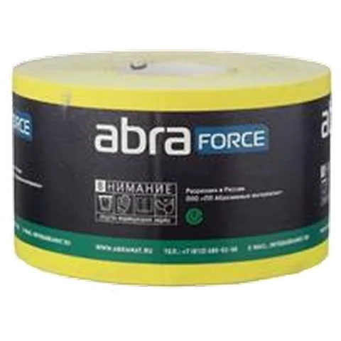 Бумага наждачная желтая 115мм х50м P120  ABRAFORCE 53091
