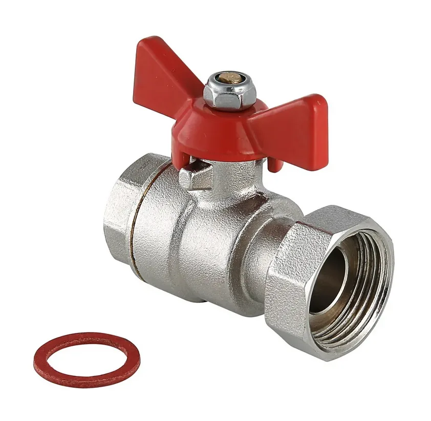Кран шаровый ВОДА KOER 1/2" ВВ бабочка с НВ СНГ KR.222 (80/20 шт)