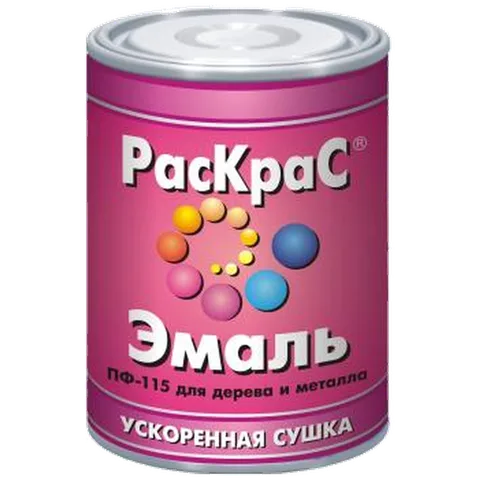 Эмаль ПФ-115 Раскрас Красная, 2,6 кг (6 шт)