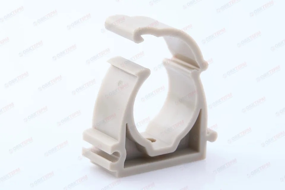 Крепление 25  с защелкой СЕРОЕ PP-R    (RTP)    (240/40)