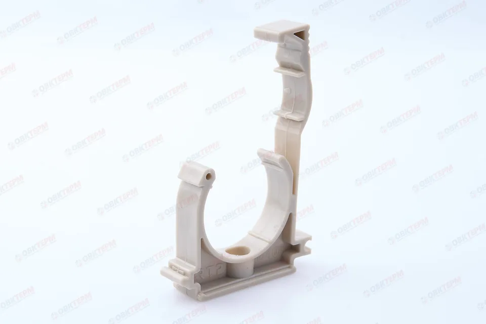 Крепление 40  с защелкой СЕРОЕ PP-R    (RTP)    (100/25)