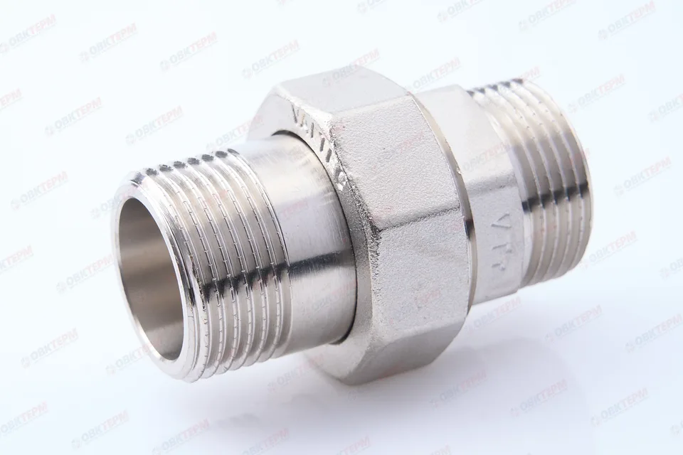 Американка прямая разъемная 1" нн никель Valtec (5уп/40ящ)