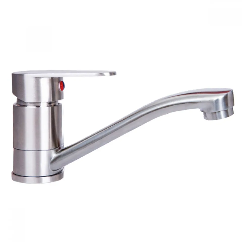 Смеситель д/умывальника нерж/сталь ZERIX ASA-004-15cm  (10 шт/ящ)
