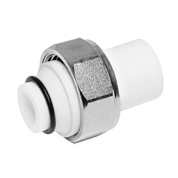 Муфта с евроконусом и накидной гайкой 20х3/4"   БЕЛЫЙ PP-R    (RTP)   (360/20)