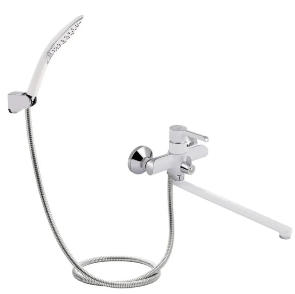 Смеситель д/ванны MIXXUS PREMIUM EDEM 006 EURO Ø35 WHITE (8 шт/ящ)