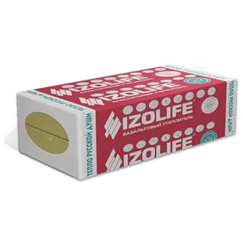IZOLIFE ФАС ПРОФ 140кг/м3, 1200.600.100 (2 плиты), (1,44 м2/уп; 0,144 м3/уп), 48шт/пал