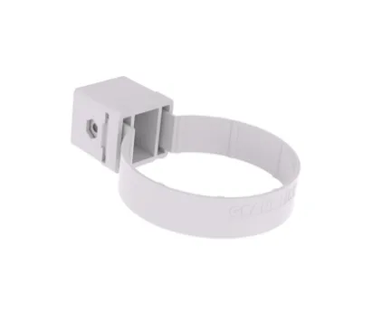 Хомут трубы Kliker ПВХ Grand Line Premium белый (инд.упак.) (RAL 9003) (уп. 120шт)