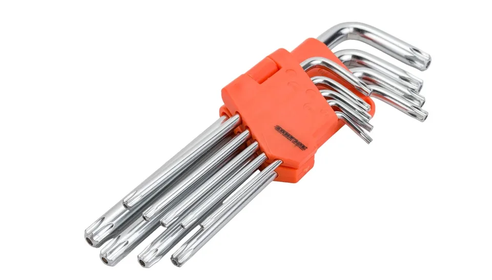 Набор ключей TORX SANTOOL Т10-Т50 удлиненные (9 шт/уп)