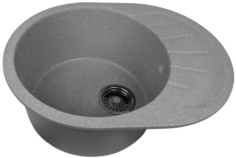 Мойка овальная   580*450мм GRANMILL 20 серая матовая
