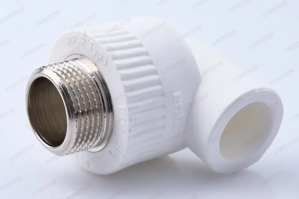 Угол с МРН  20 * 3/4"   БЕЛЫЙ   (PRO AQUA)     (150/10)