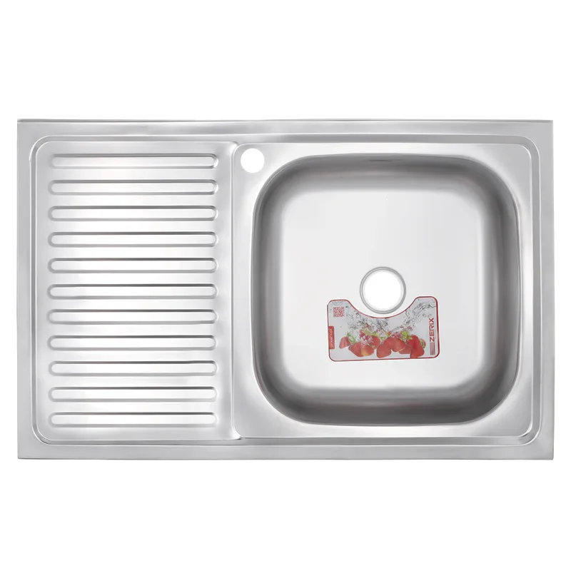 ZERIX мойка Z8050R-08-180MD (micro decor) НАКЛАДНАЯ \ с сифоном (7шт/ящ)