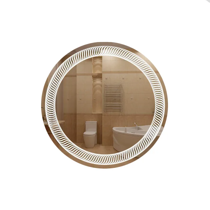 Зеркало 600 круглое с LED подсветкой 6500К 9,6 Вт/м с сенсор. выкл. КЗСК