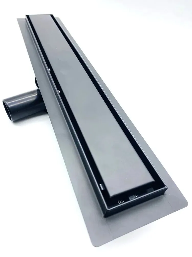 Трап-лоток 40 см под кладку плитки черный (сухой + гидрозатвор)  ZEISSLER BAD554002BK (1шт/4шт упак)