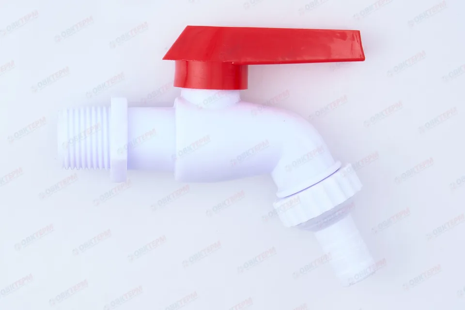 Кран шаровый пластиковый  ПИВНОЙ     1/2"   (белый)  PLAMIX PVI-BOX-1/2 (240шт)
