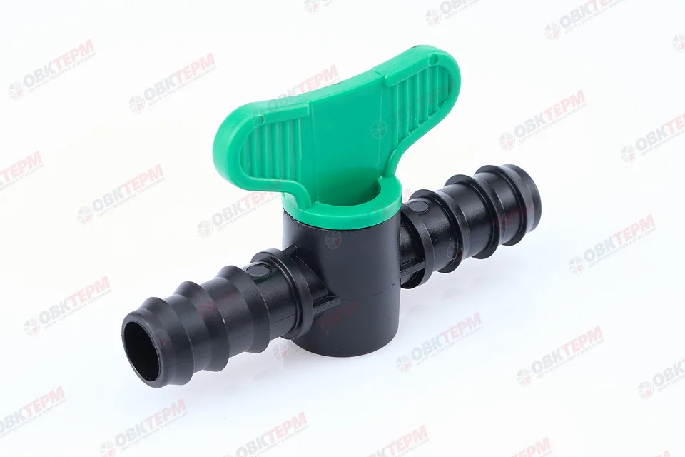 Кран проходной для многолетней трубки 16мм PLAMIX/CRAB/HORKE  PL-011-4 (750/50 шт)