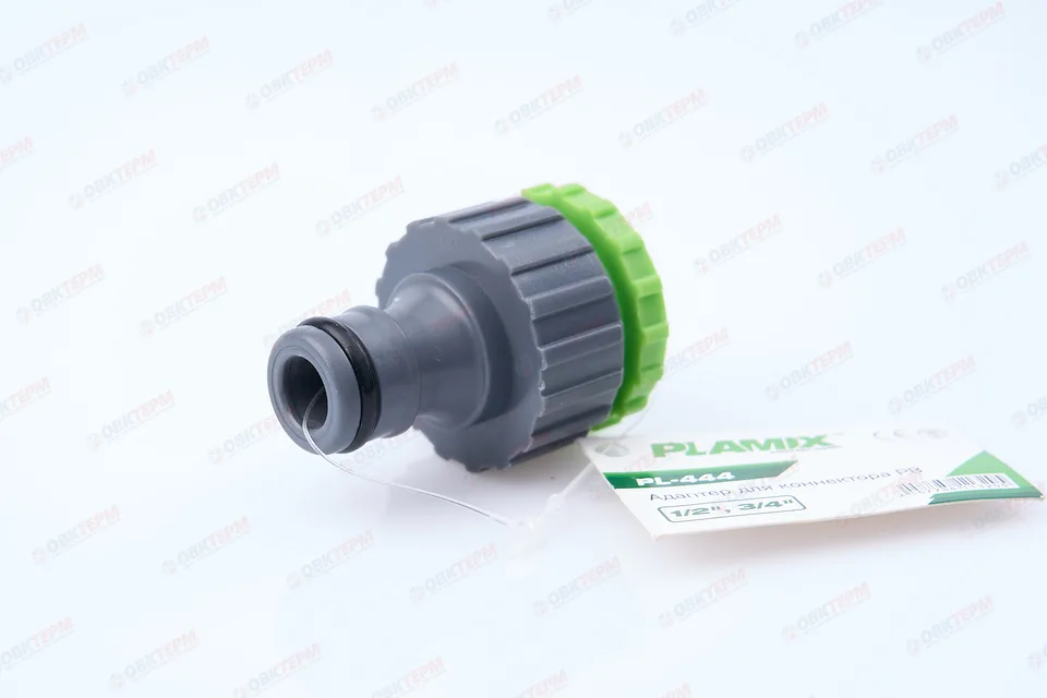 Адаптер для коннектора, 1/2" РВ с переходом на 3/4" РВ (ABS) (240/60 шт)  PLAMIX/CRAB/HORKE  PL-444