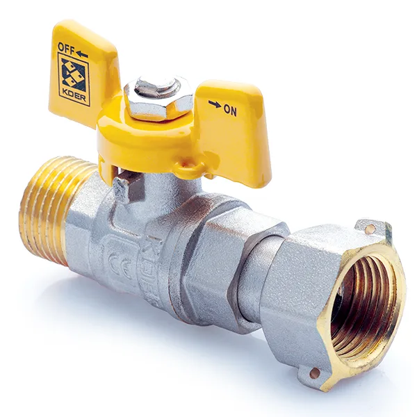 Кран шаровый ГАЗ KOER 3/4" ВН бабочка с НВ СНГ (32/8)