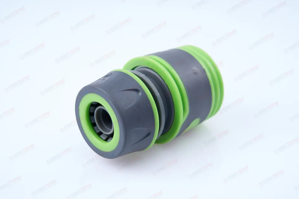 Коннектор быстросъёмный для шланга 1/2"(ABS,TPR,PP,блистер)(240/24 шт)PLAMIX/CRAB/HORKE PRO PL-4521