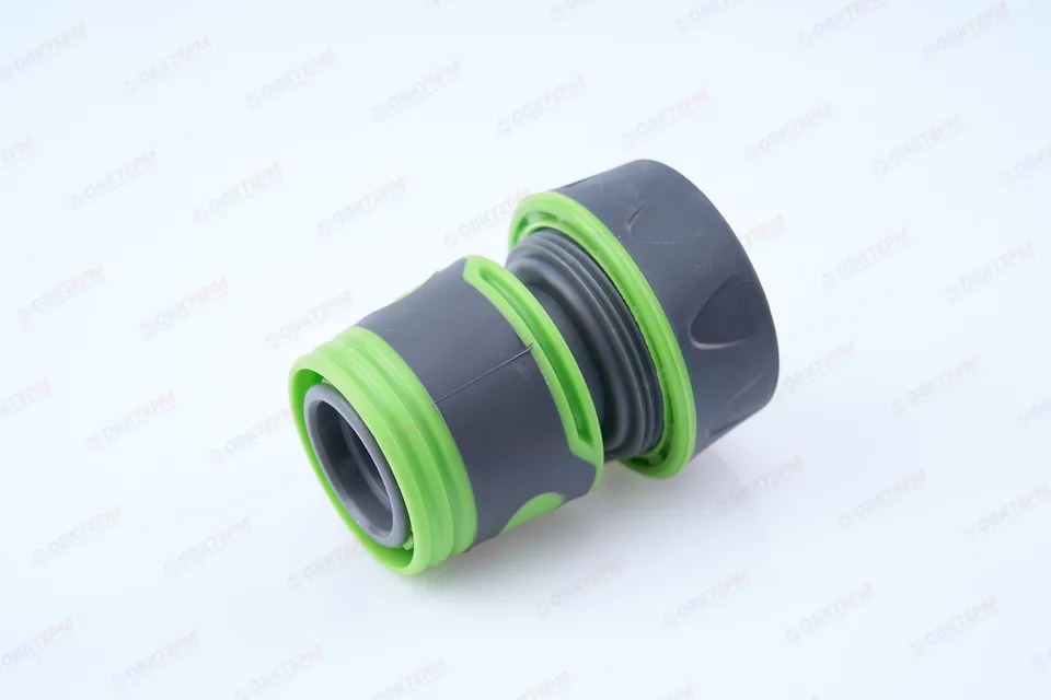 Коннектор быстросъёмный для шланга 3/4"(ABS,TPR,PP,блистер)(240/24 шт)PLAMIX/CRAB/HORKE PRO PL-4525
