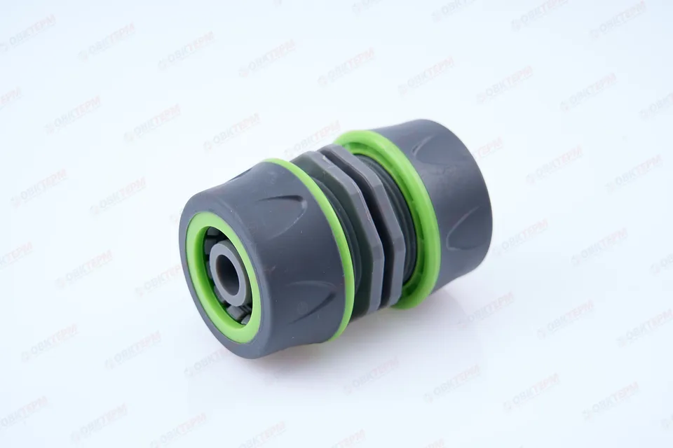Муфта для шланга ремонтная,  1/2" (ABS+TPR, блистер) (240/24 шт)  PLAMIX/CRAB/HORKE PRO PL-4513