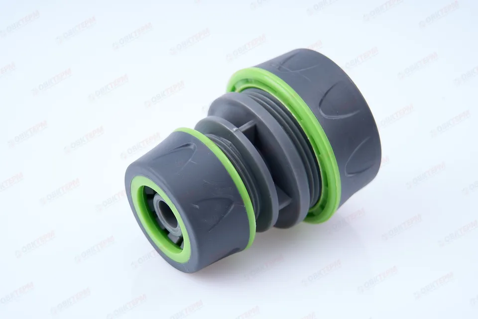 Муфта для шланга ремонтная,  1/2"x3/4" (ABS+TPR, блистер) (240/24 шт)  PLAMIX/HORKE PRO PL-4515