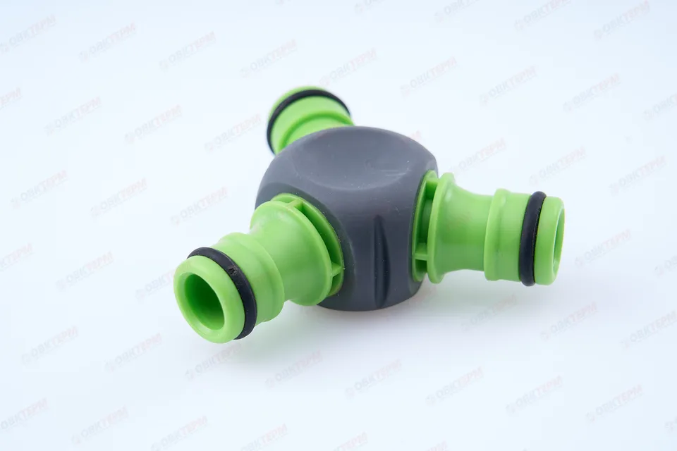 Тройник для коннектора (ABS+TPR, блистер) (240/24 шт) PLAMIX/CRAB/HORKE PRO PL-432