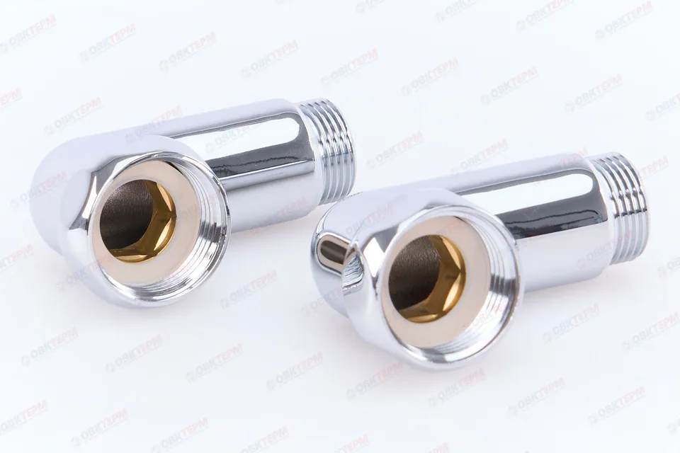 Угол для полотенцесушителя 1"В x 3/4"Н (пара) TIM