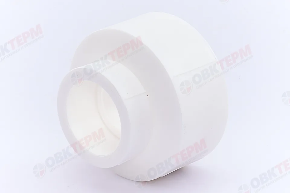 Муфта переход.  ВВ  63*40   БЕЛАЯ PP-R   (RTP)    (80/10)