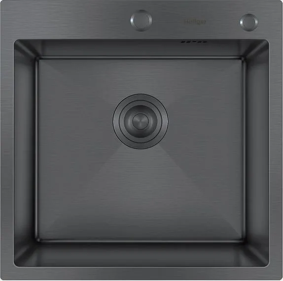 Мойка HOFFGER 5050 BLACK /сифон /1+3мм 500*500*210мм (5шт/ящ)