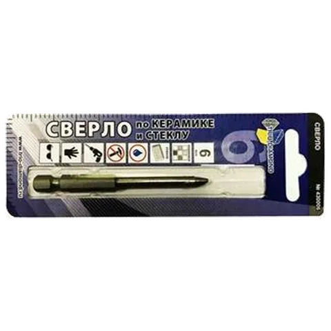 Сверло по стеклу и керамике 6мм ТРИО ДИАМАНТ 430006