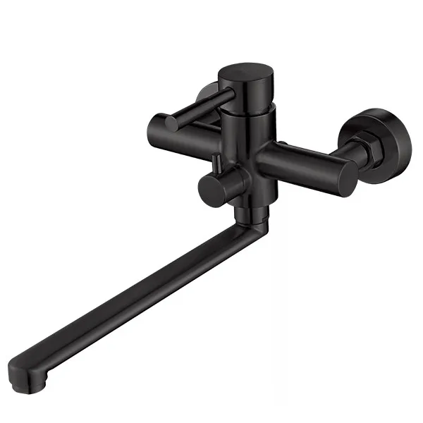 Смеситель д/ванны нерж/сталь MIXXUS SUS-006 (EURO) BLACK (12 шт/ящ)