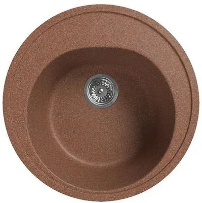 Мойка круглая HORKE / SIMGRAN S-3 ТЕРРАКОТ ГЛЯНЕЦ 490мм