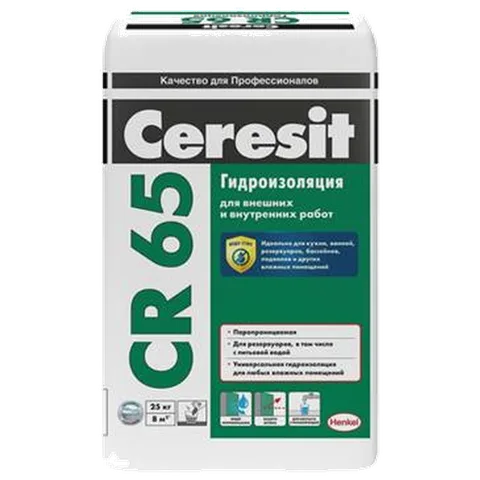 Ceresit CR65 Гидроизоляционная смесь 5 кг (4 шт/уп)