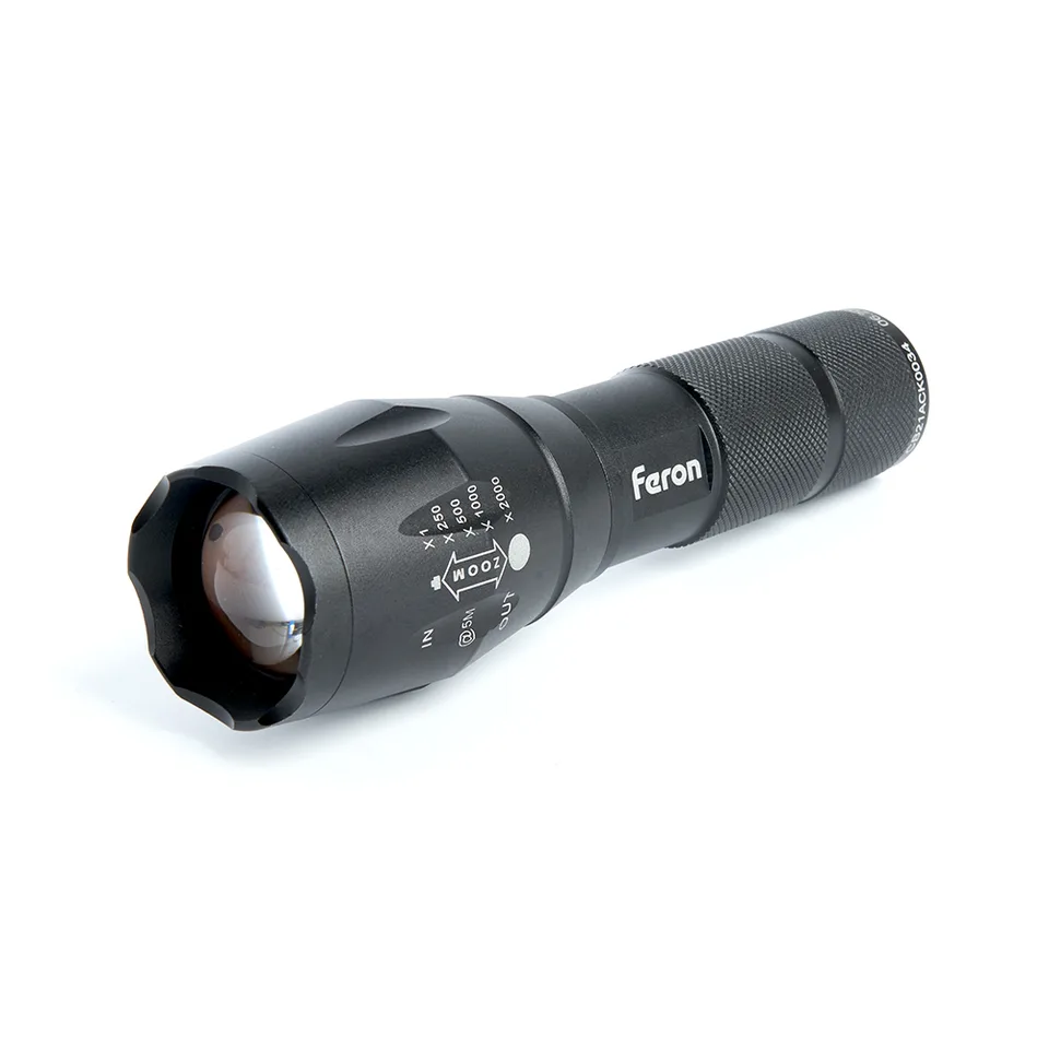 Фонарь светодиодный переносной аккумуляторный USB ZOOM, FERON TH2400